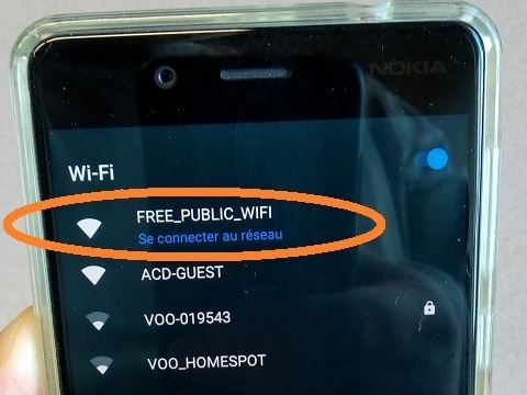 SSID Wi-Fi public