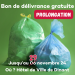 Sacs de poubelles gratuits avec un bon de délivrance – Prolongation