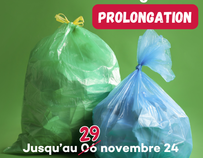 Sacs de poubelles gratuits avec un bon de délivrance – Prolongation