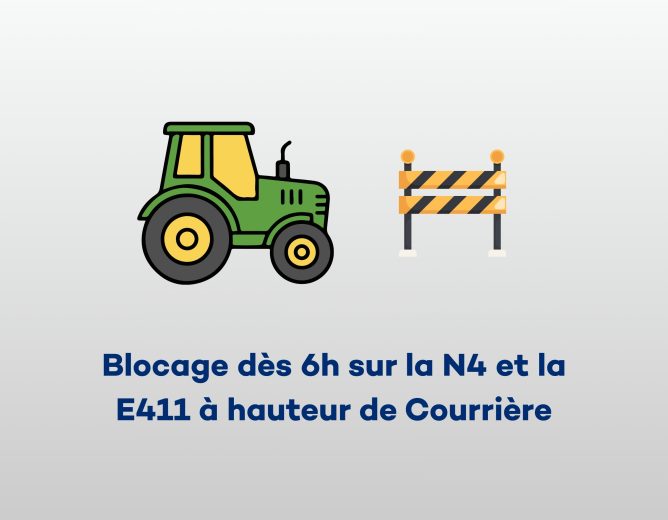 Perturbations de circulation – Actions de protestation agricole le 9 janvier 2026