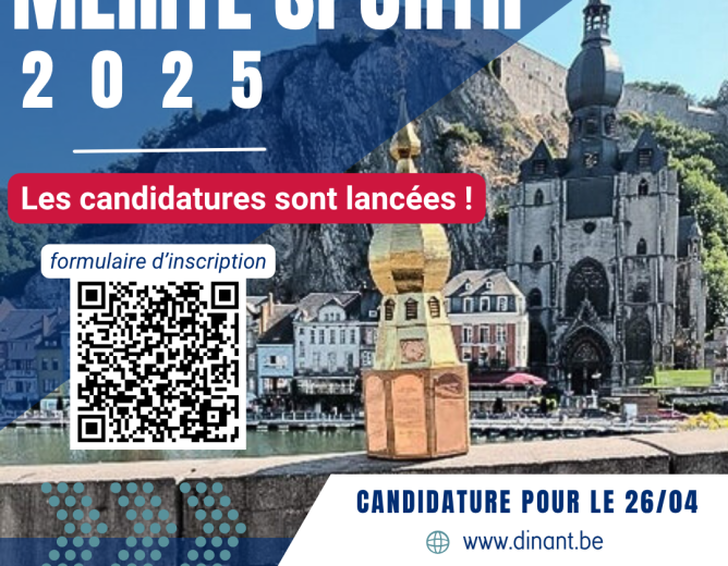 Les candidatures pour la Cérémonie du mérite sportif 2025 de la Ville de Dinant sont lancées !