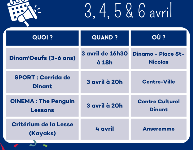 Que faire à Dinant ce week-end?