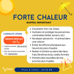 FORTE CHALEUR – RAPPEL IMPORTANT