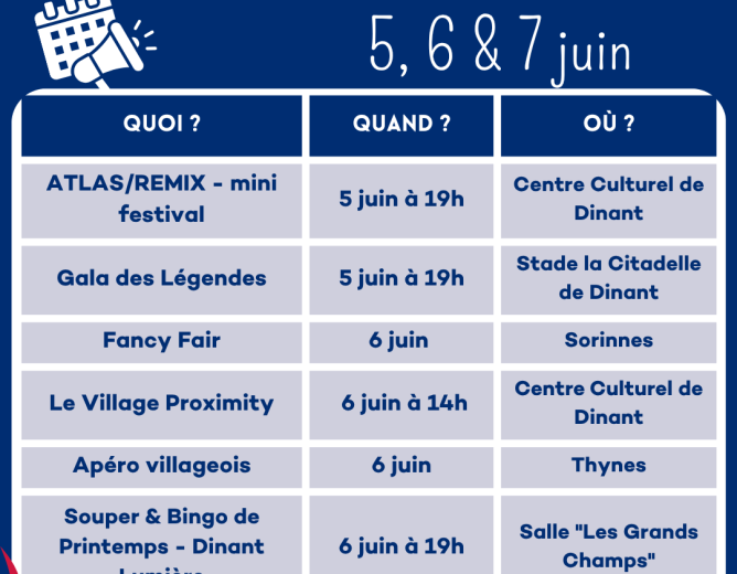 Que faire à Dinant ce week-end?